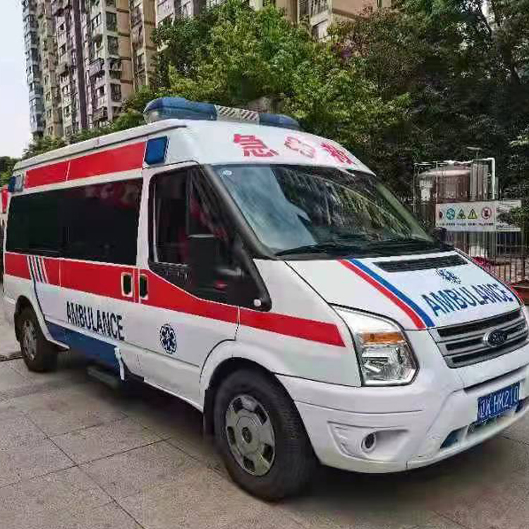 番阳镇长途救护车护送病人返乡